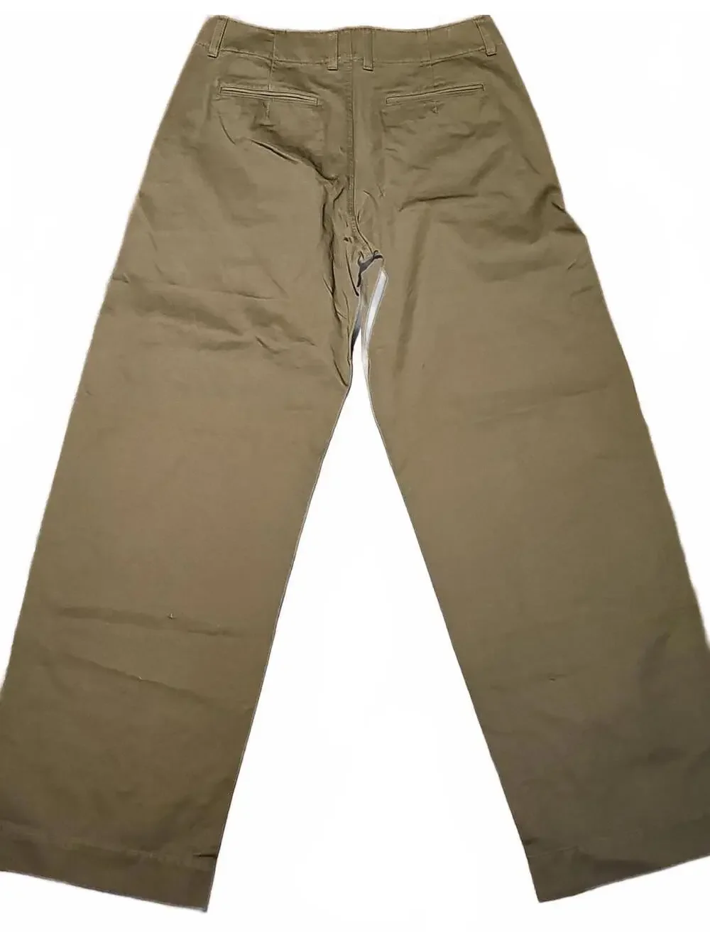 Uniqlo Chino Brown Pants Womens Large (12) Straight Leg - Picture 4 of 8